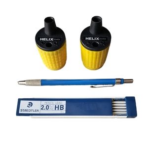 Bundle: Leadholder (1), rotary sharpeners (2), extra 2.0mm leads (5 pcs)